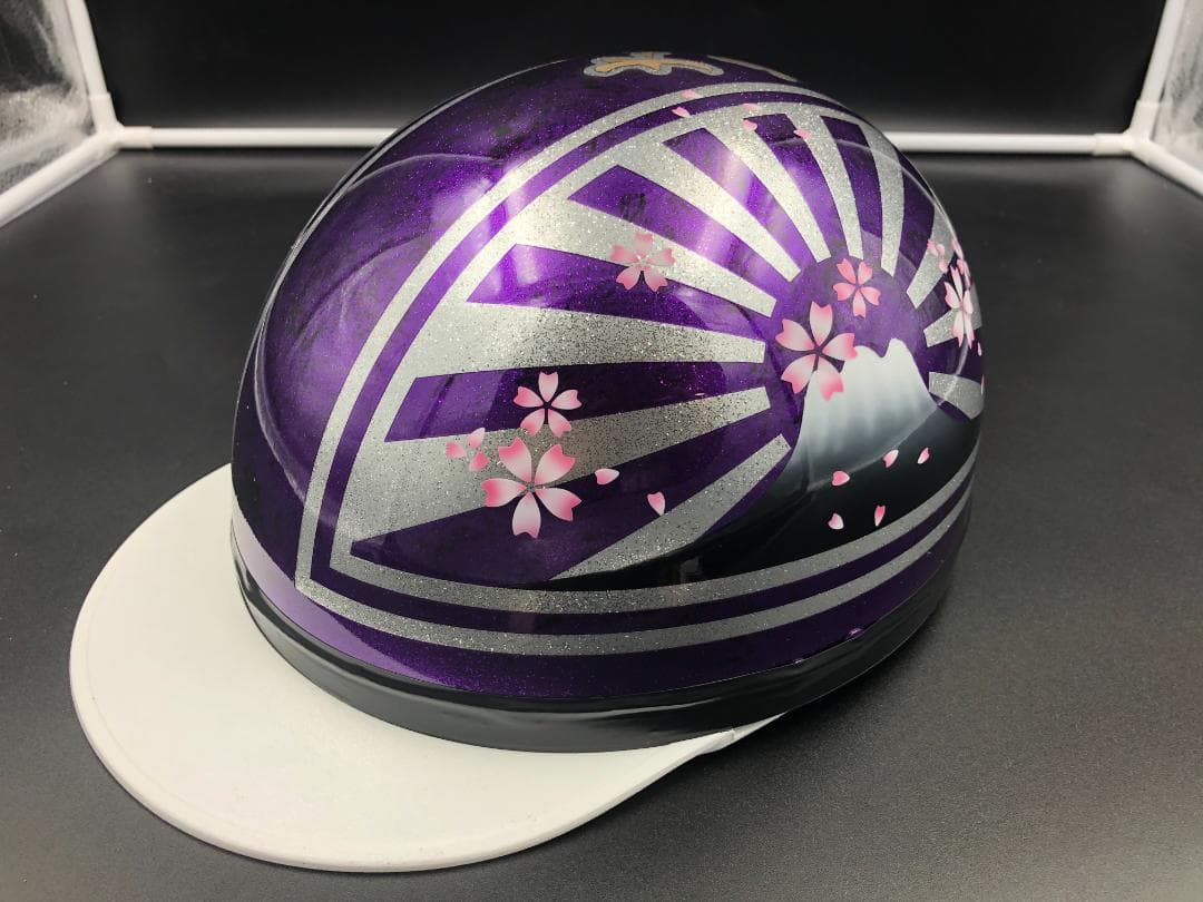 コルク半　カスタム　富士日章　マジック　パープルラップ　ラメ　桜　高級クリヤ
