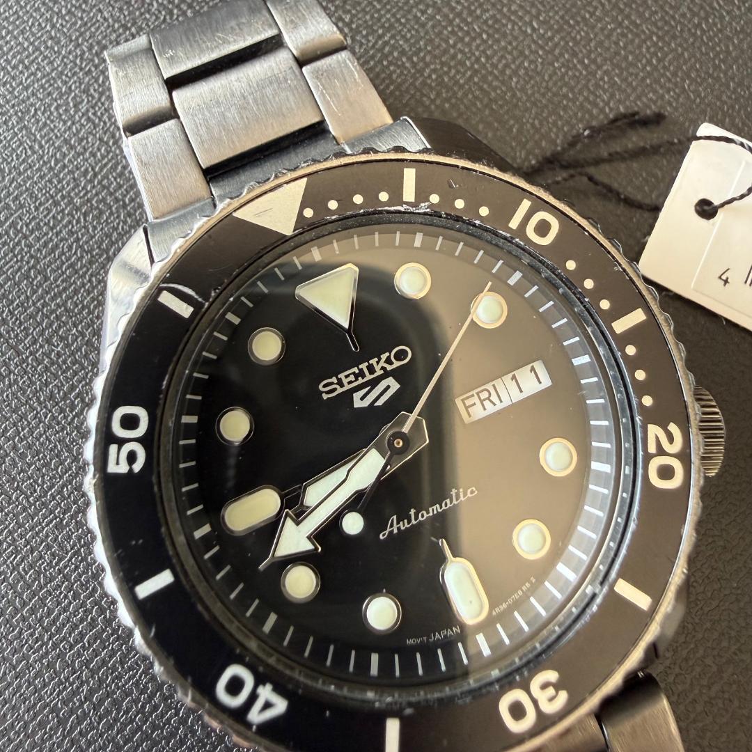 SEIKO 5SPORTS SRPD65K1 自動巻き時計 ガンメタル
