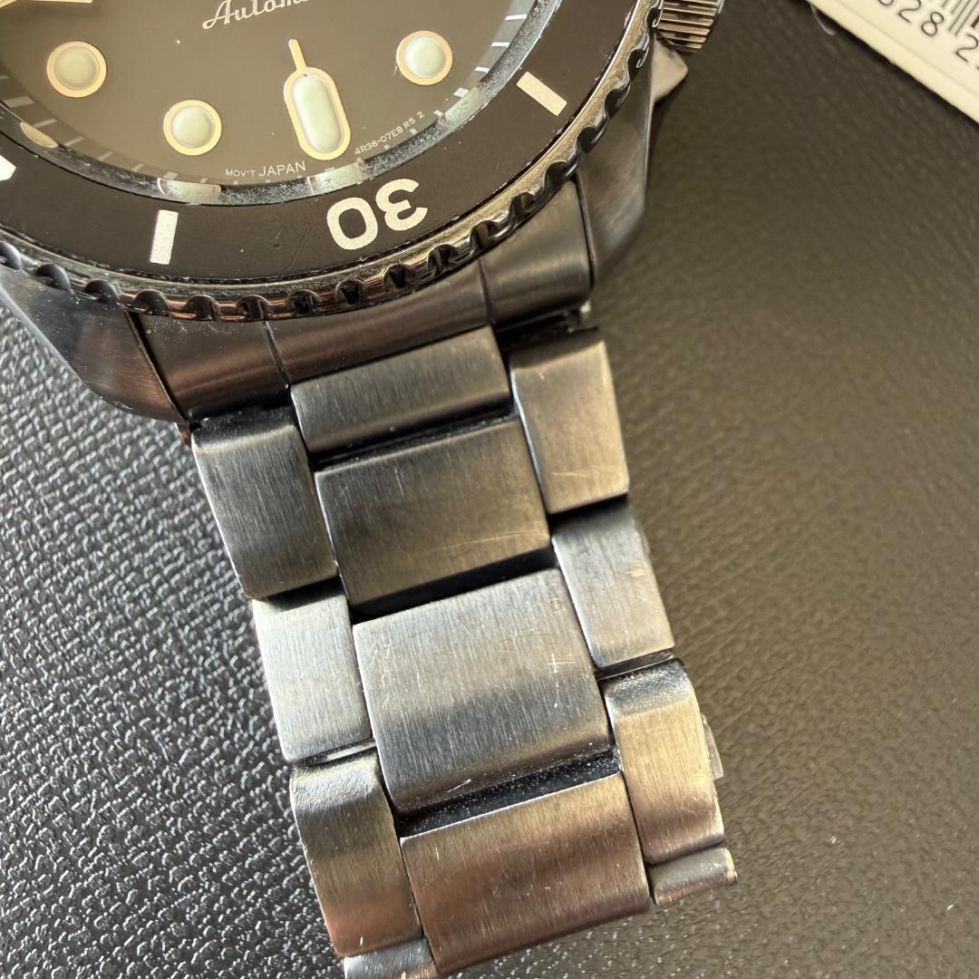 SEIKO 5SPORTS SRPD65K1 自動巻き時計 ガンメタル