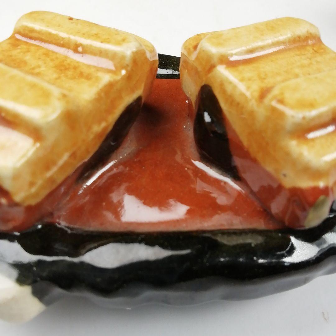 Ｔ８４０　香合　『鬼の念仏』『伊東桂楽 造』　共箱　茶道具