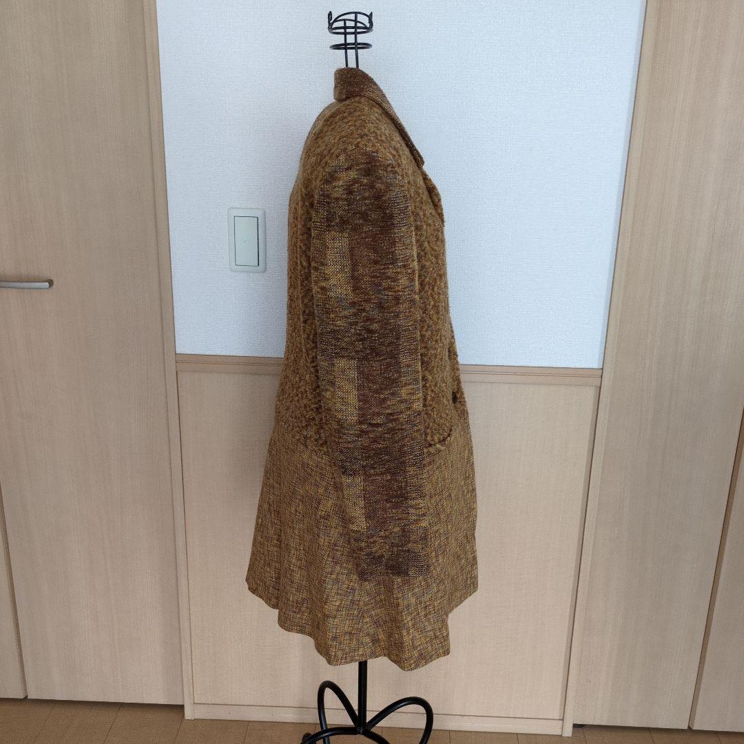 むくたんママさま専用ブラウン系ツイードロングコート SENSOUNICO