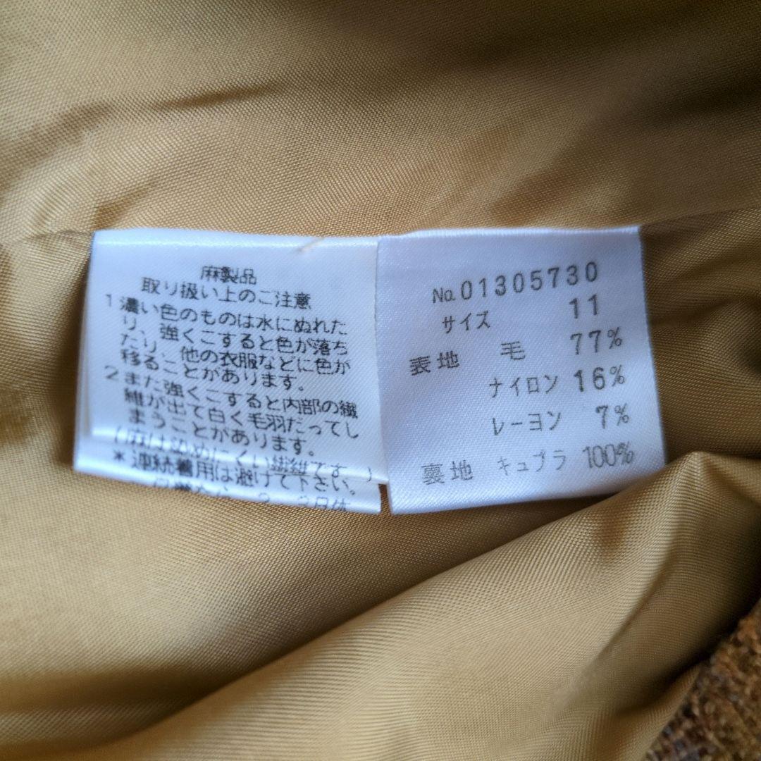 むくたんママさま専用ブラウン系ツイードロングコート SENSOUNICO