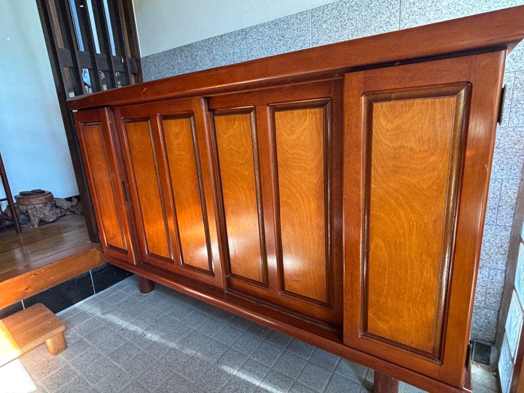 ど*読様 木製シューズラック ダークブラウン