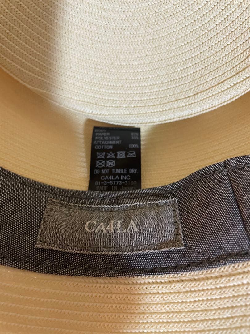 ca4la カサブランカ　ホワイト色 帽子CASABLANCA5 カシラ