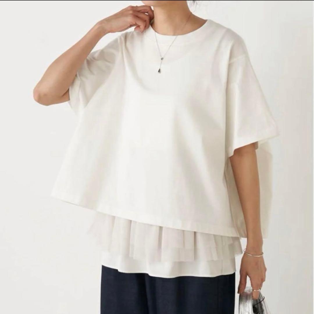 【新品.タグ付き】ビアズリー beardsley チュチュタンク手洗い可ホワイト