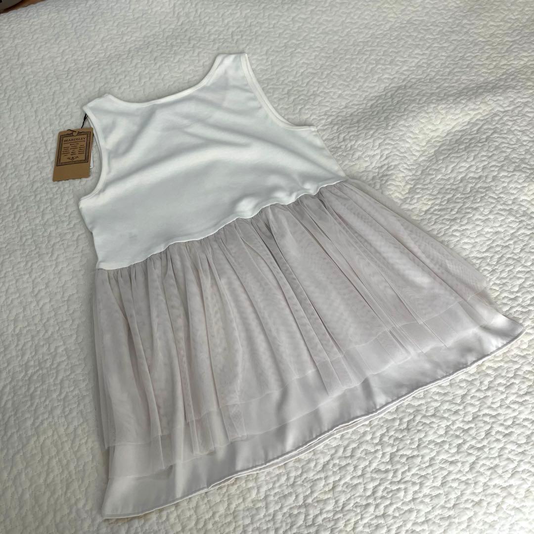 【新品.タグ付き】ビアズリー beardsley チュチュタンク手洗い可ホワイト