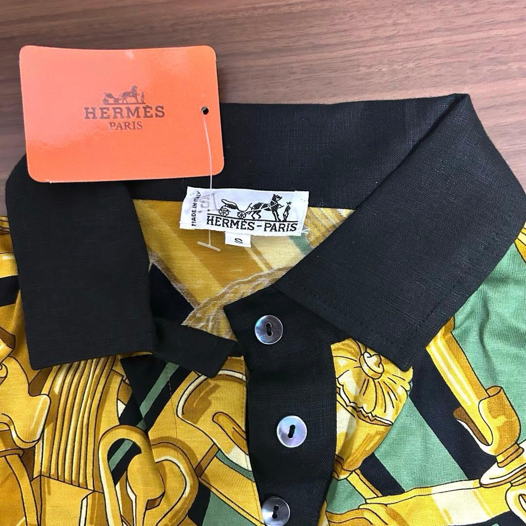 【新品・未使用】エルメス　ポロシャツ　S表記(M)綿100% 長期保管品