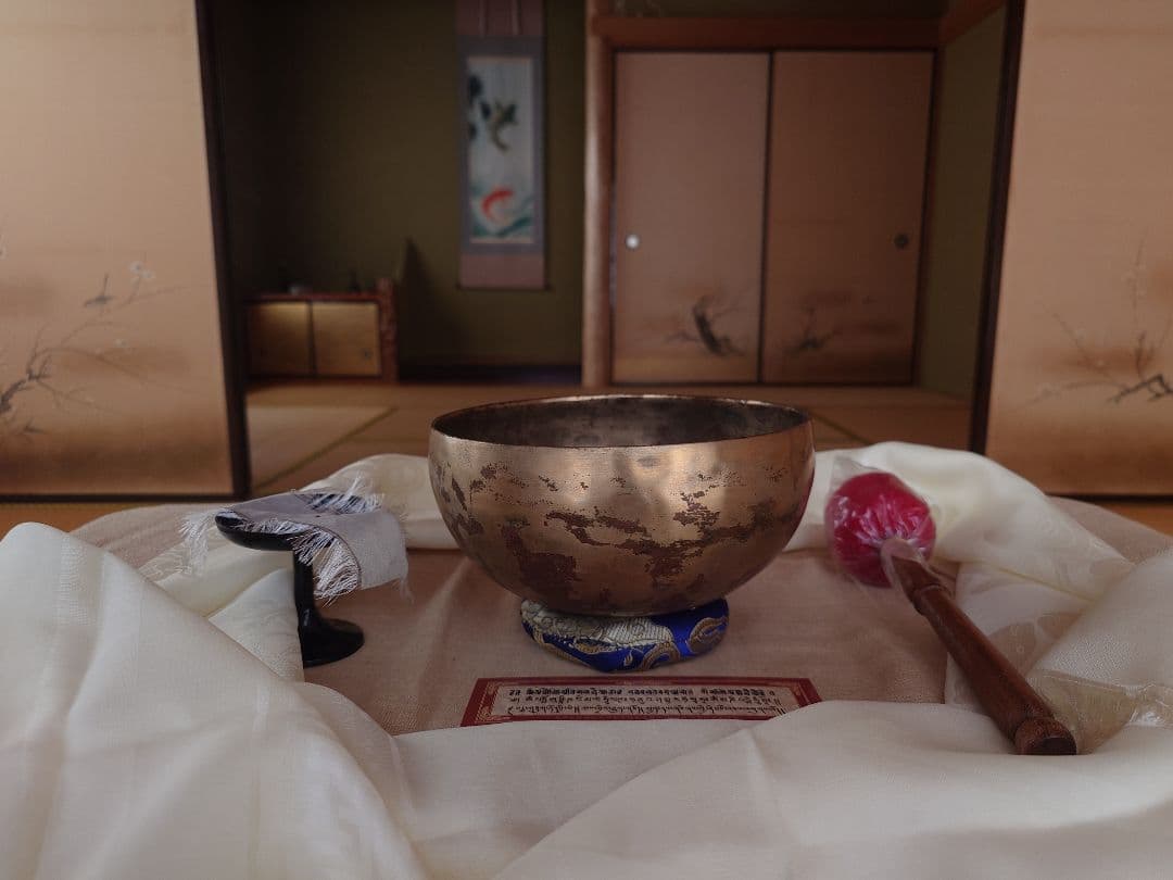 【marmeloページ】本物のシンギングボウルが欲しい方に　薄型　マンダラ