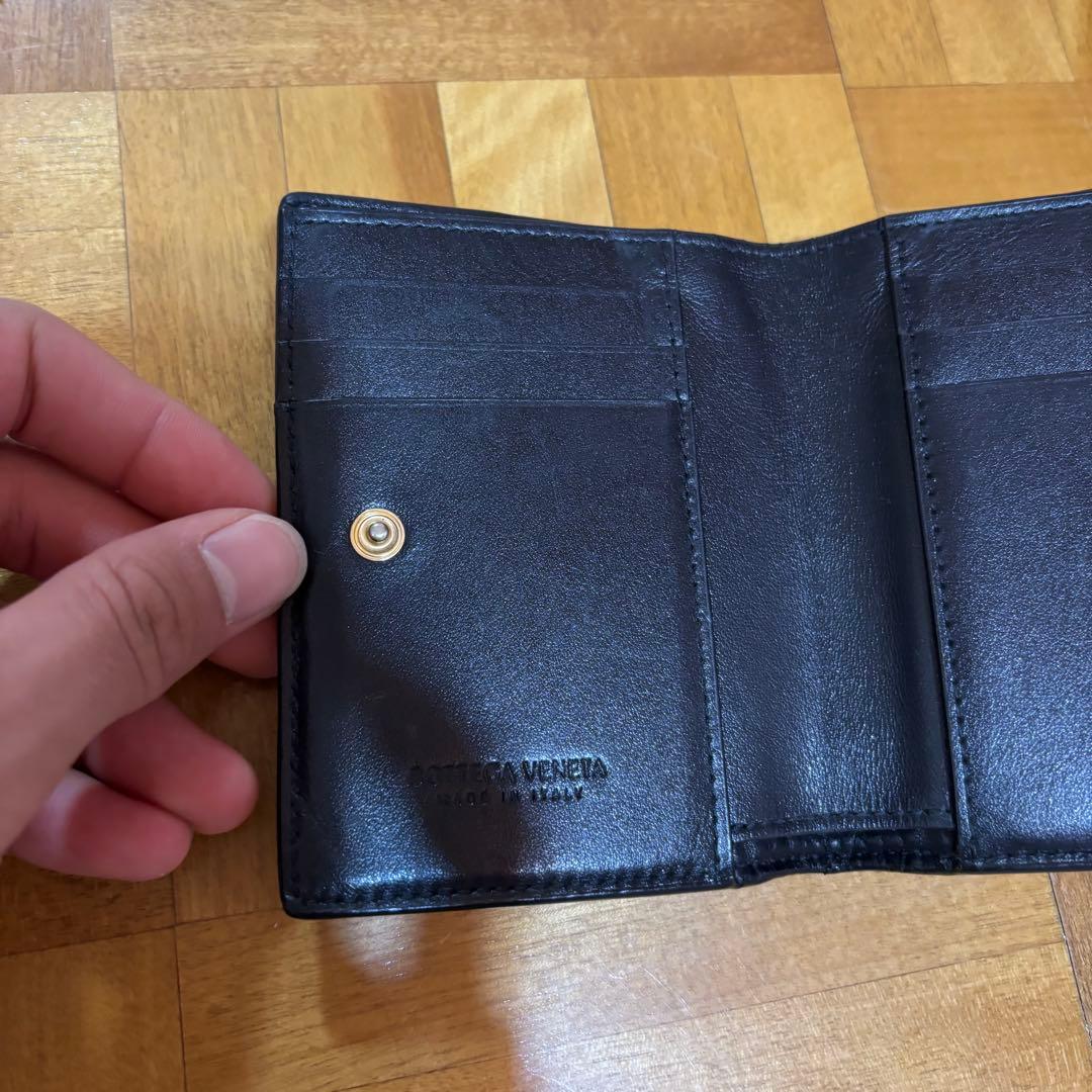 【極美品】ボッテガ 二つ折り カセット イントレチャート