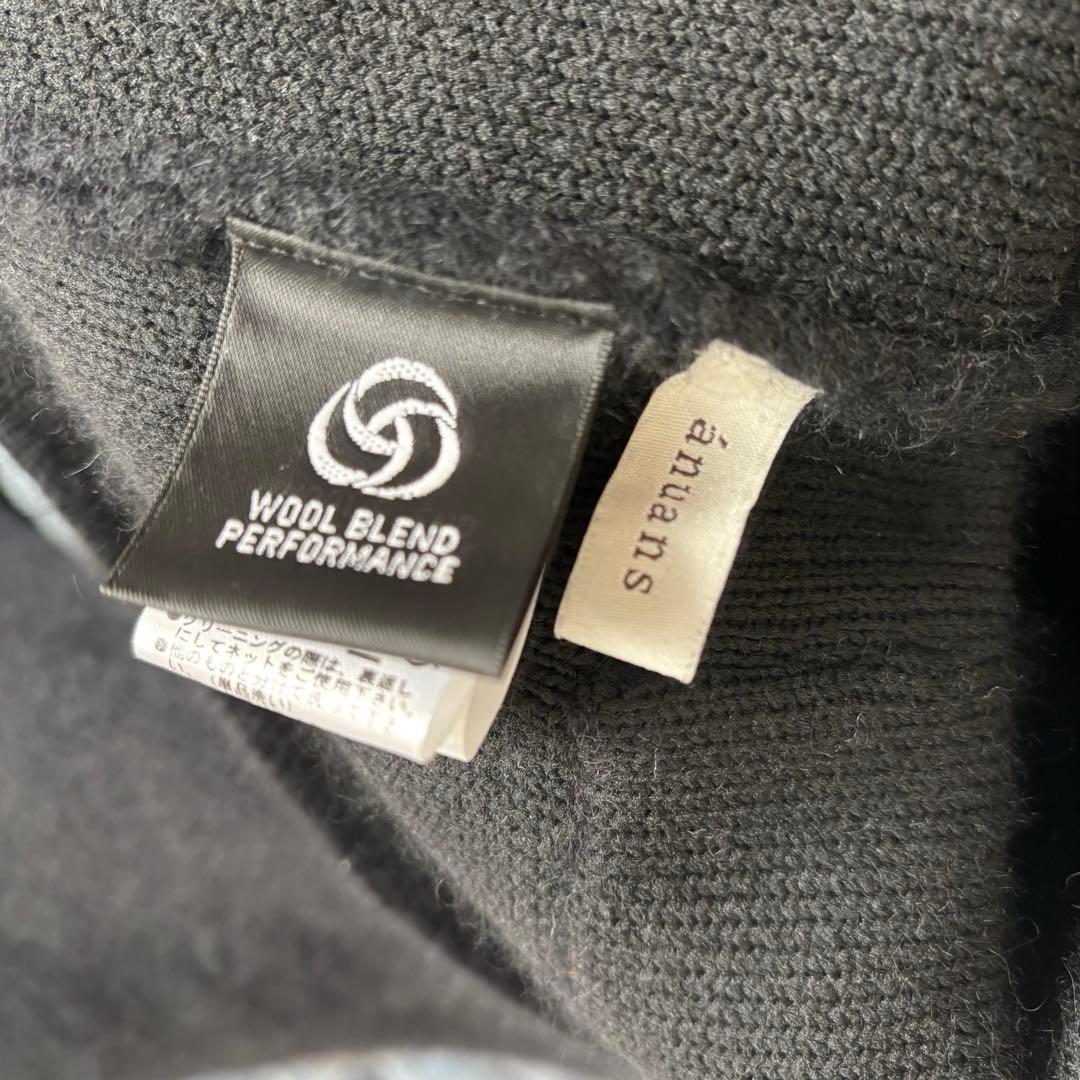 アニュアンスラクーンブレンドニットジャケット