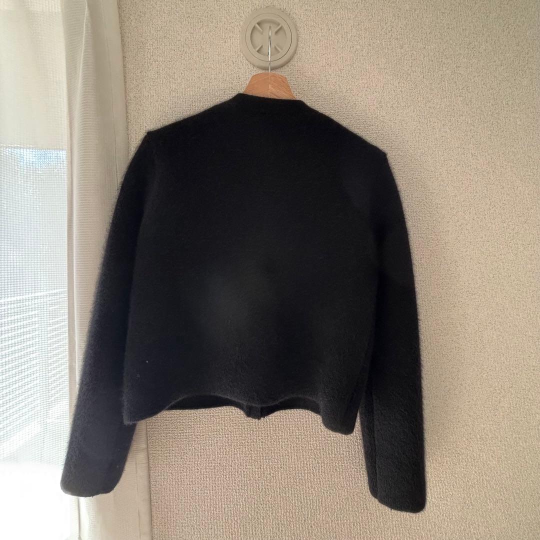 アニュアンスラクーンブレンドニットジャケット