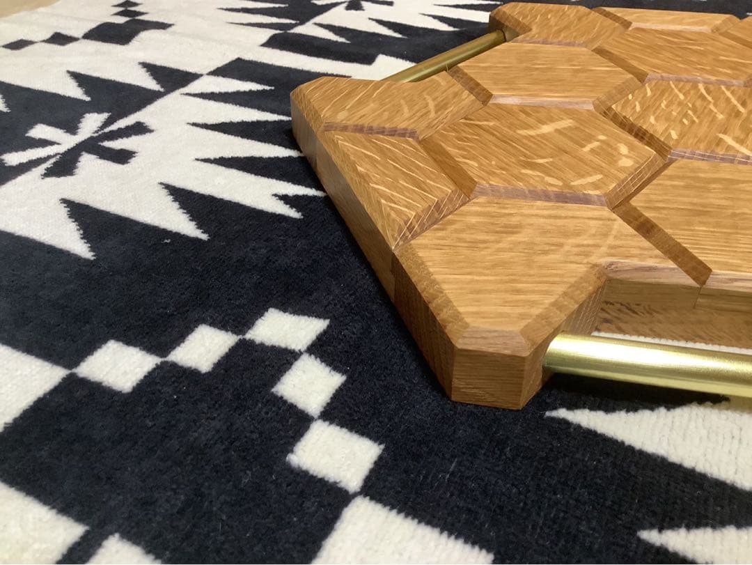 ヘキサゴンテーブル天板三脚テーブルヘキサゴン132 ホワイトオーク