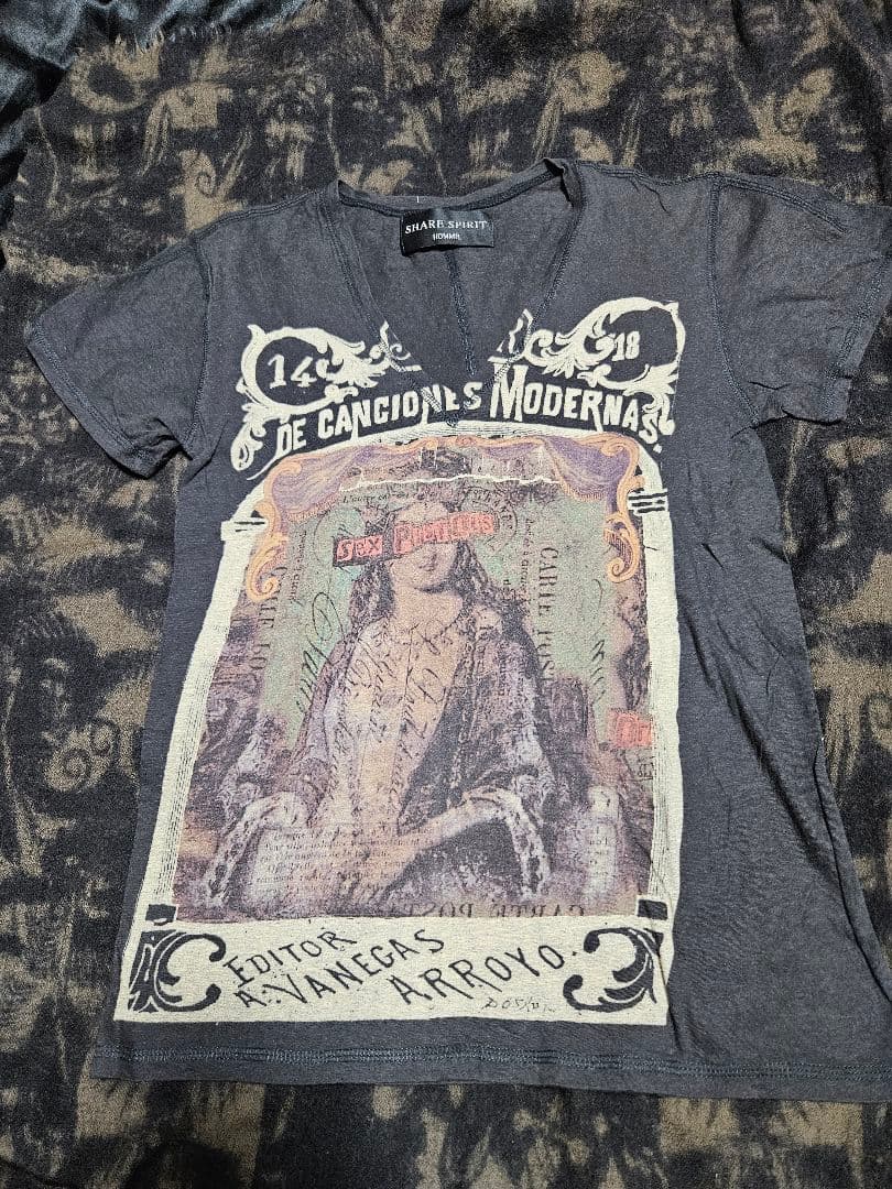 SHARE SPIRIT メンズ Vネックカットソー