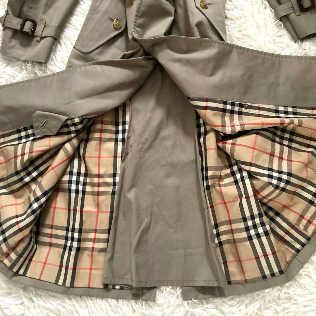 BURBERRYs バーバリー ノバチェック　ロングトレンチコート7AB2