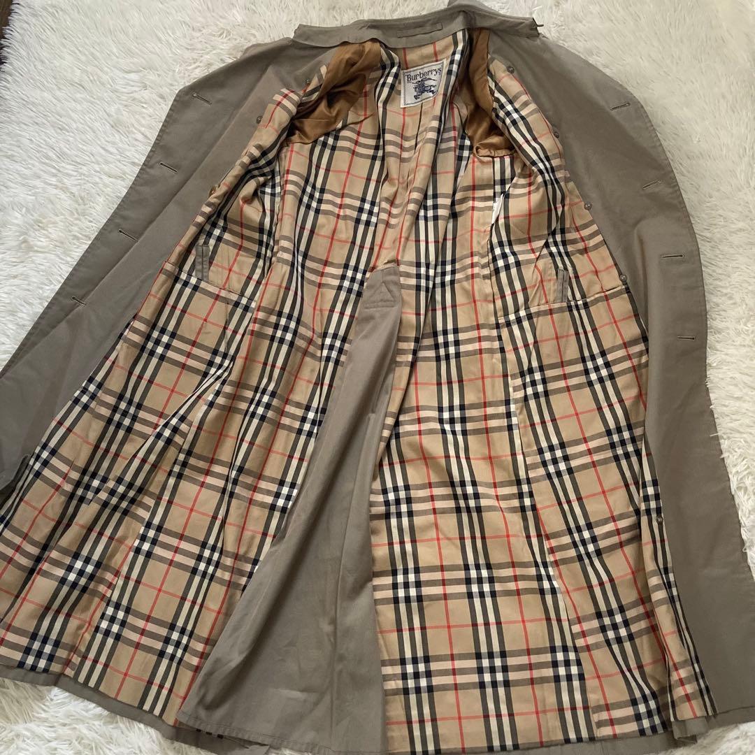 BURBERRYs バーバリー ノバチェック　ロングトレンチコート7AB2