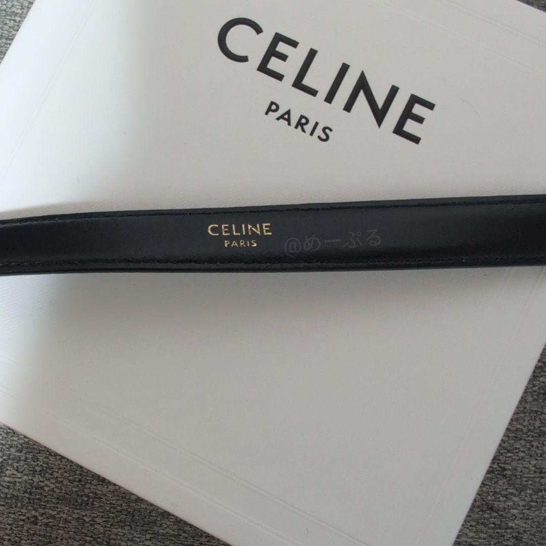 セリーヌ スモール 18MM ウエスタン ベルト トリヨンレザー 75サイズ