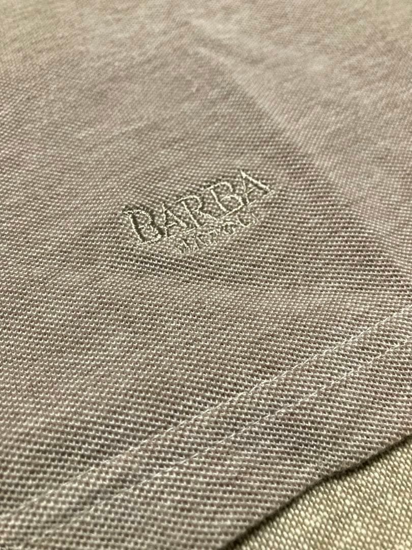 【美品】BARBA／バルバ／ニットポロ／ロングスリーブ／ベージュ／イタリア製