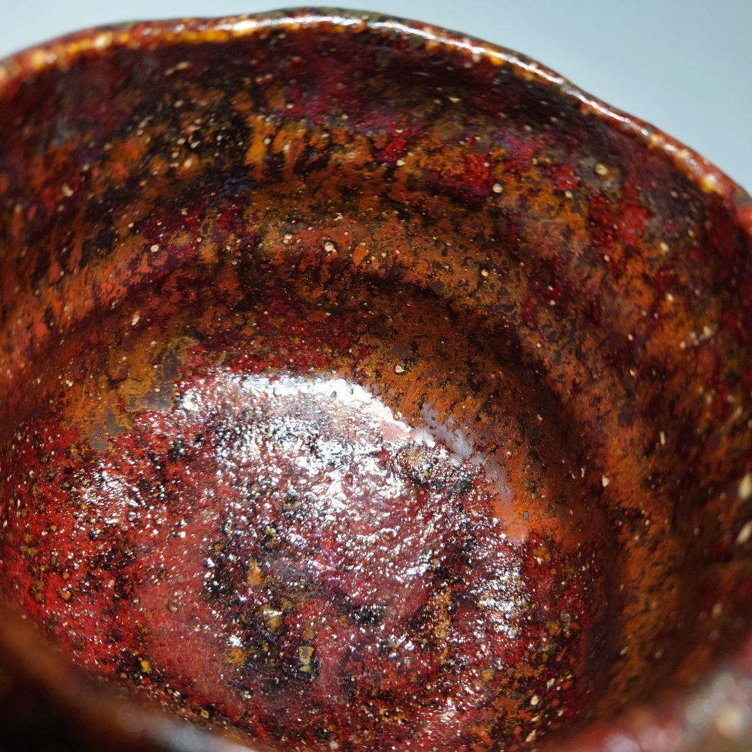 加藤石春　立田錦　楽茶碗　楽焼　筒茶碗　合箱付　抹茶茶碗　茶道具