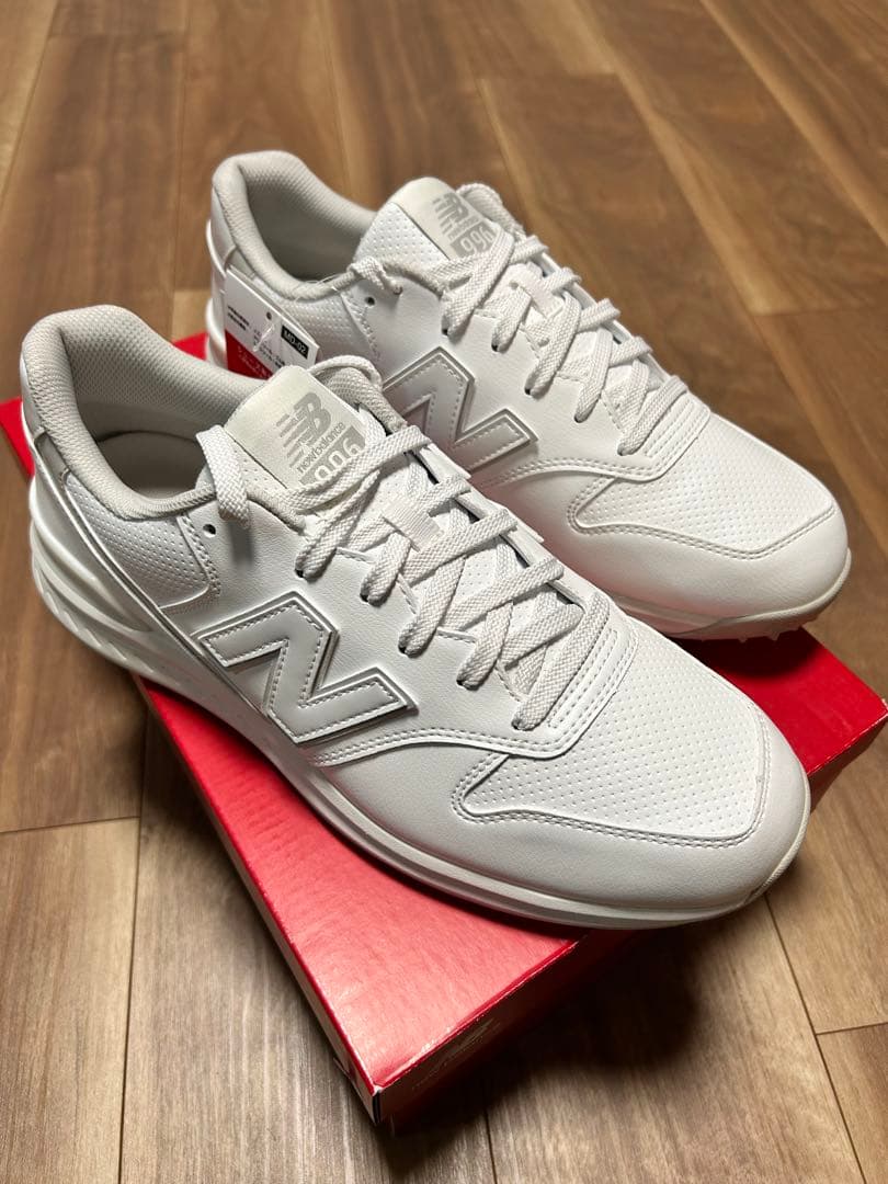 【限定値下げ】【新品】ゴルフシューズ　ニューバランス 996 ホワイト
