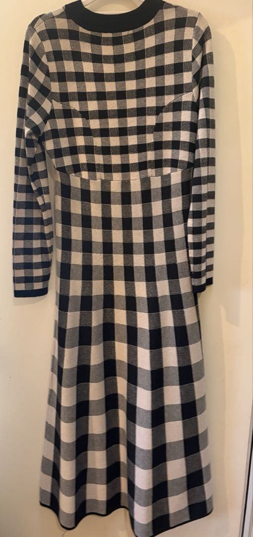 ワンピース Herlipto Plaid Jacquard Knit Dress S