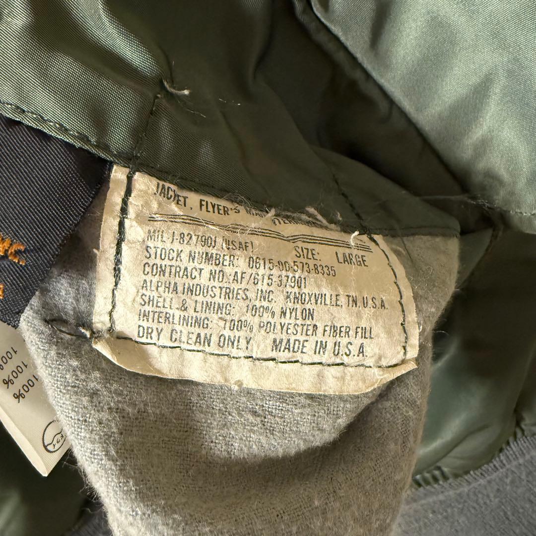 【90s USA製】 MA-1 ALPHA INDUSTRIES 三本線タグ