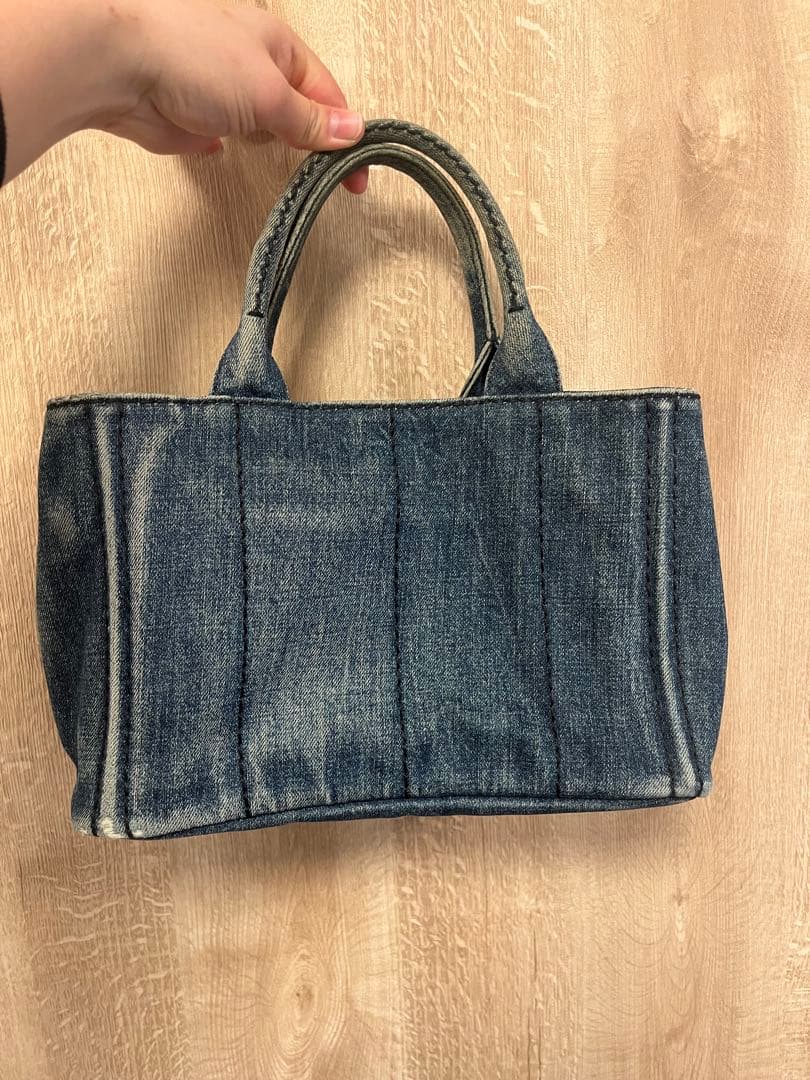 PRADA デニムバッグ　保証書付き　付属品あり