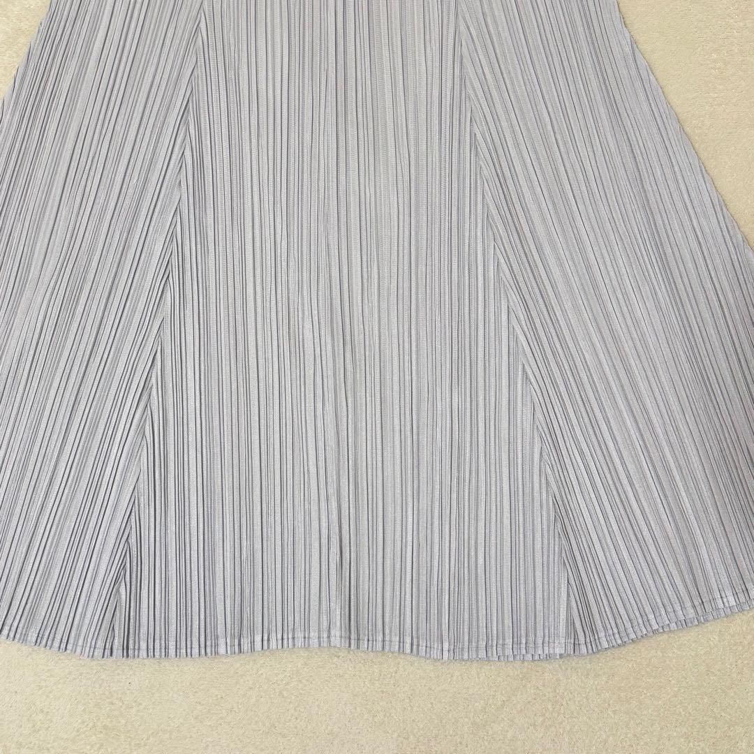極美品✨PLEATS PLEASE プリーツ　チュニック　ライトグレー　Lサイズ