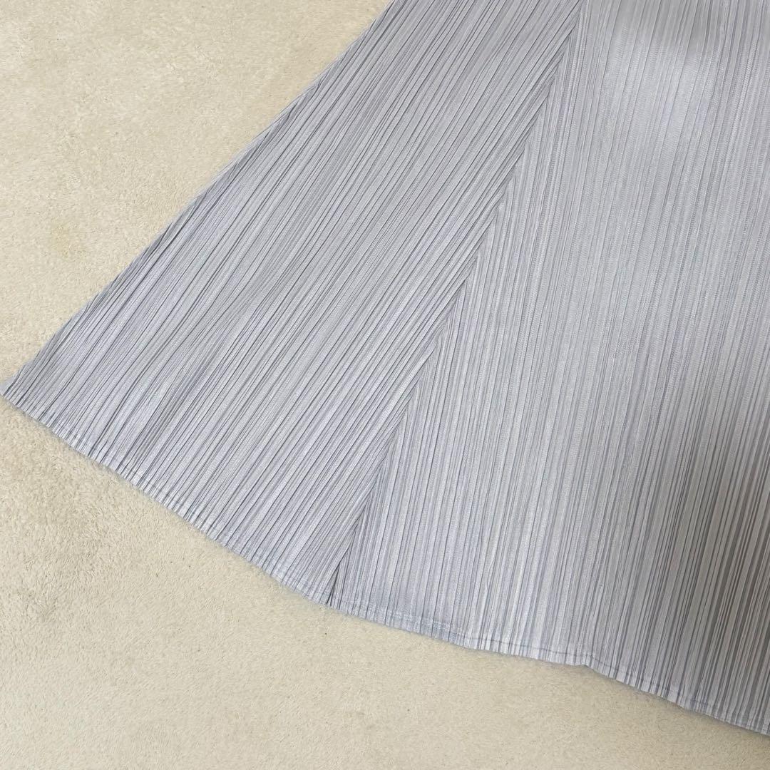 極美品✨PLEATS PLEASE プリーツ　チュニック　ライトグレー　Lサイズ