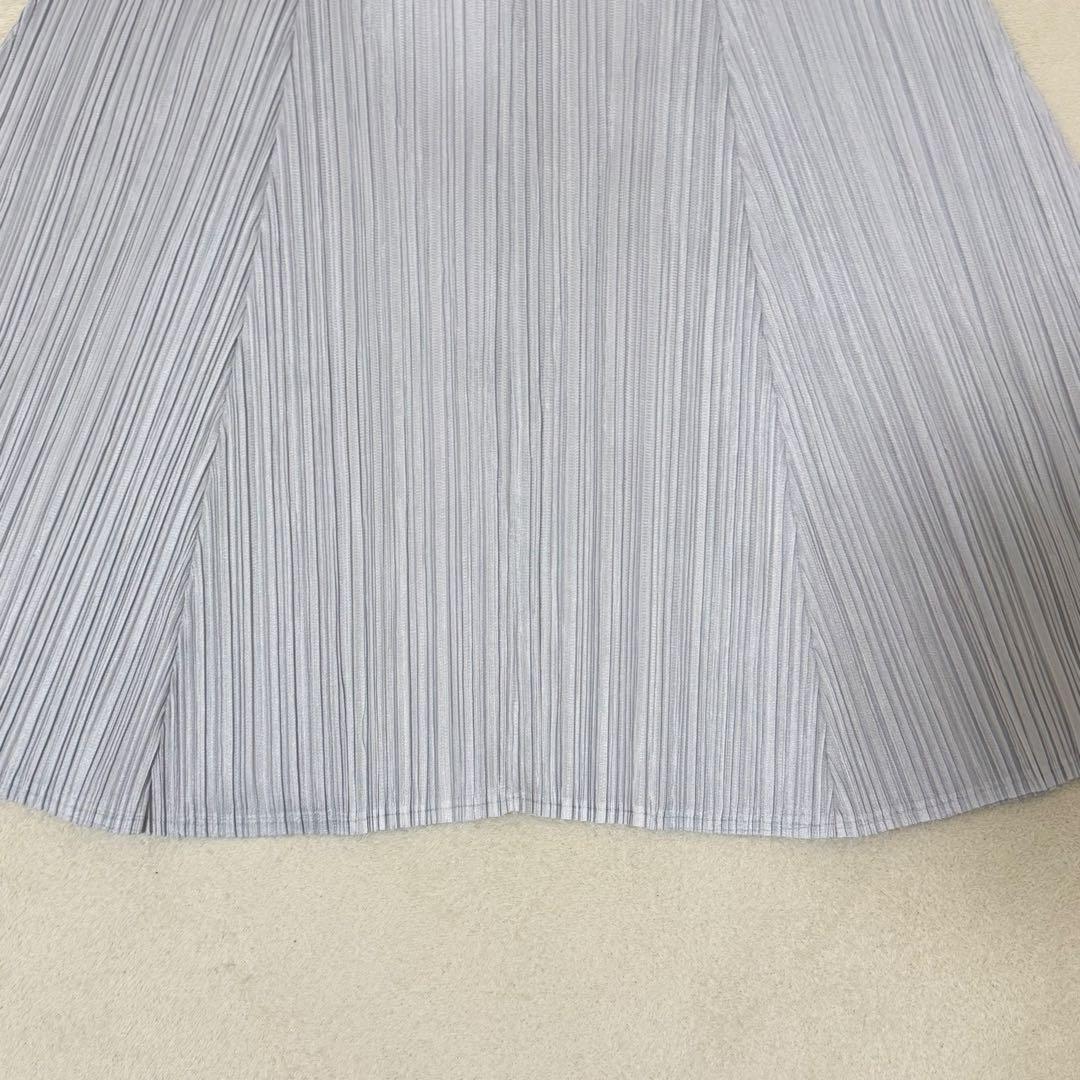 極美品✨PLEATS PLEASE プリーツ　チュニック　ライトグレー　Lサイズ