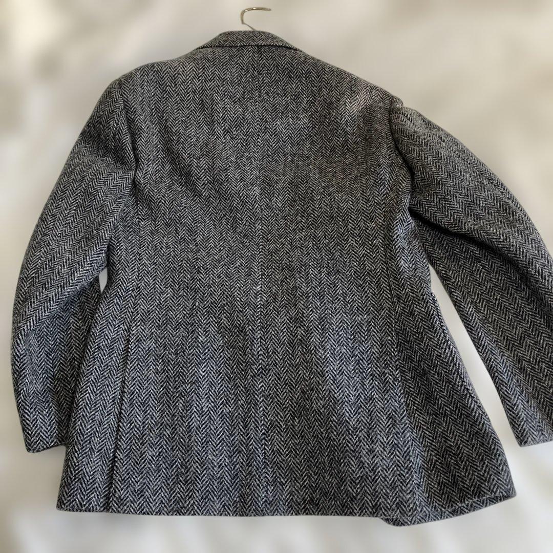 BEAMS F × HARRIS TWEED ヘリンボーン テーラードジャケット