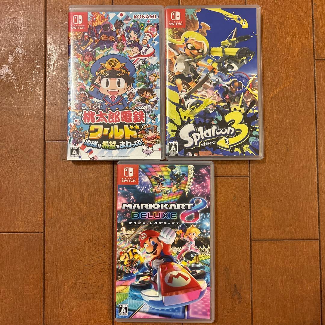 桃太郎電鉄ワールド・マリオカートデラックス8・スプラトゥーン3