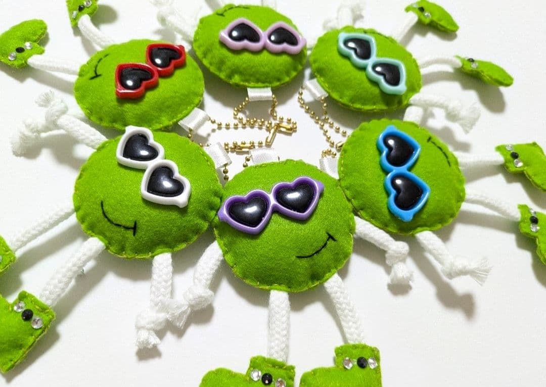 オーダー★ハンドメイド フェルト お守り 部活お守り49個