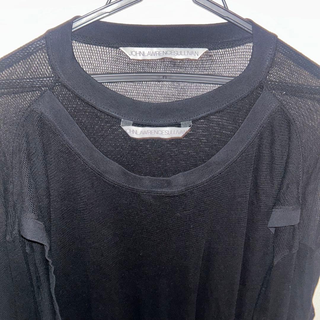 トップス JOHN LAWRENCE SULLIVAN Mesh layered top