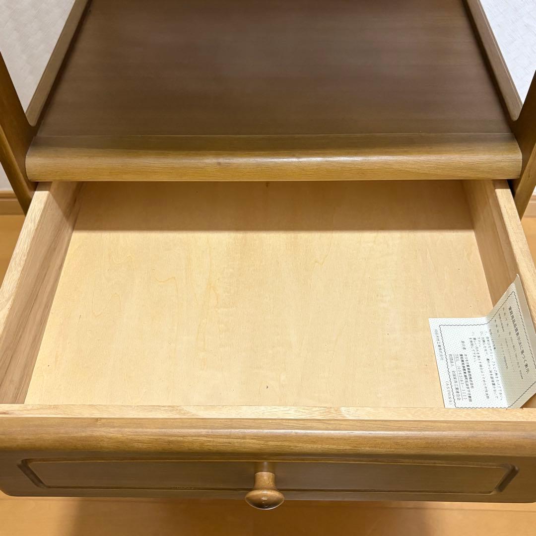 karimoku カリモク 家具 電話台 花台 飾り棚 高級家具 レンジ台