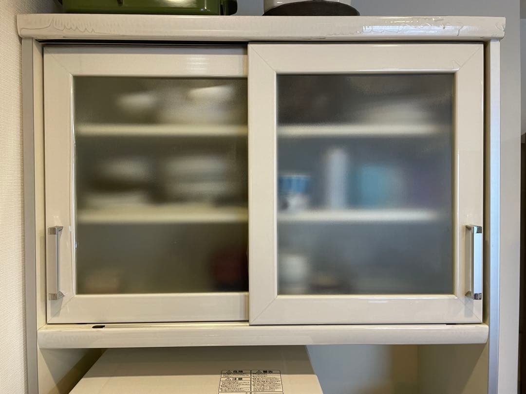 【７月10日までの出品にします】パモウナ 食器棚 ホワイト 90