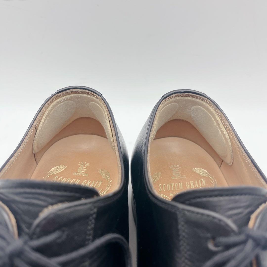 美品✨スコッチグレイン プレーントゥ アシュランス 3524 グッドイヤー 黒