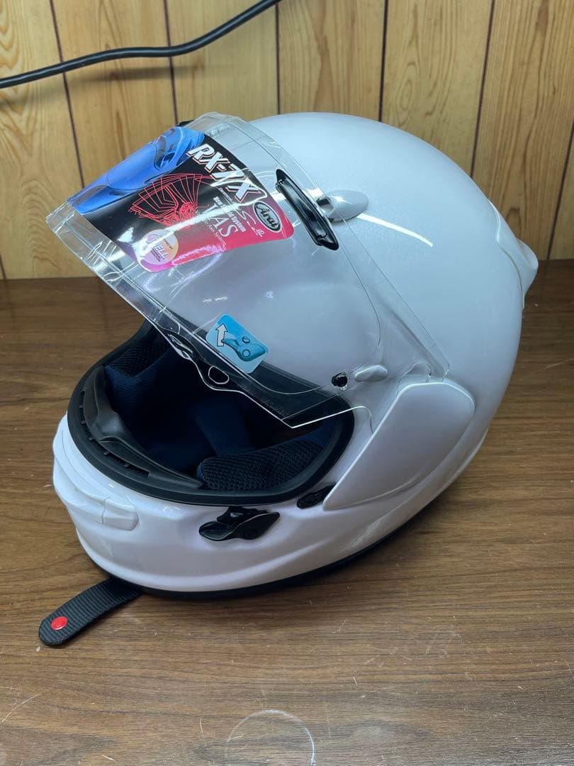 【美品】Araiアライ アストロGX グラスホワイト　59.60cm　Ｌサイズ