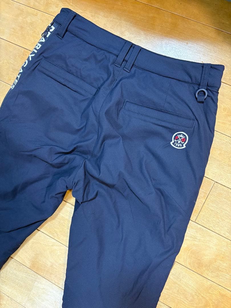 パーリーゲイツ 中綿パンツ サイドロゴ サイズ1 ネイビー ダウンパンツ