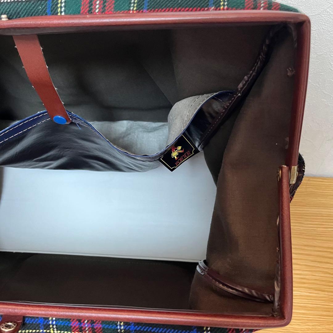 【超希少】吉田カバン ポーター タータンチェック ボストンバッグ 初期タグ