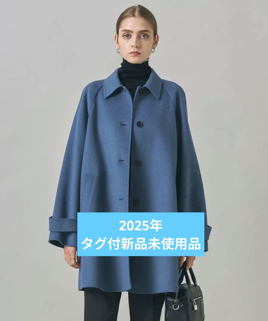 WoolRever ステンカラーコート ブルーグレー 0サイズ