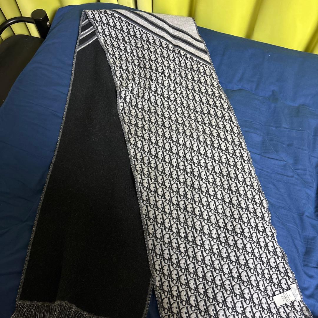 Christian Dior ディオール マフラー オブリーク ウール