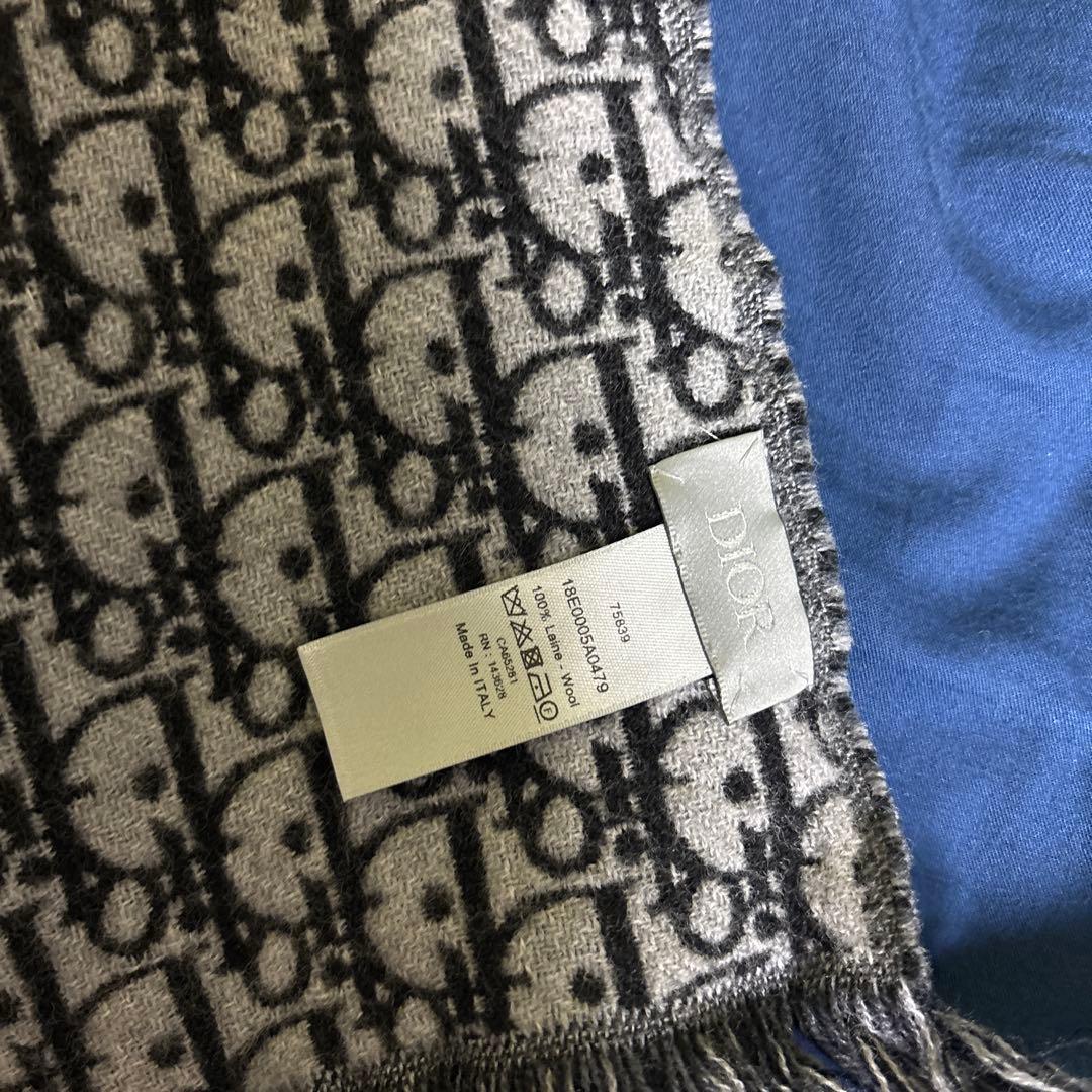 Christian Dior ディオール マフラー オブリーク ウール