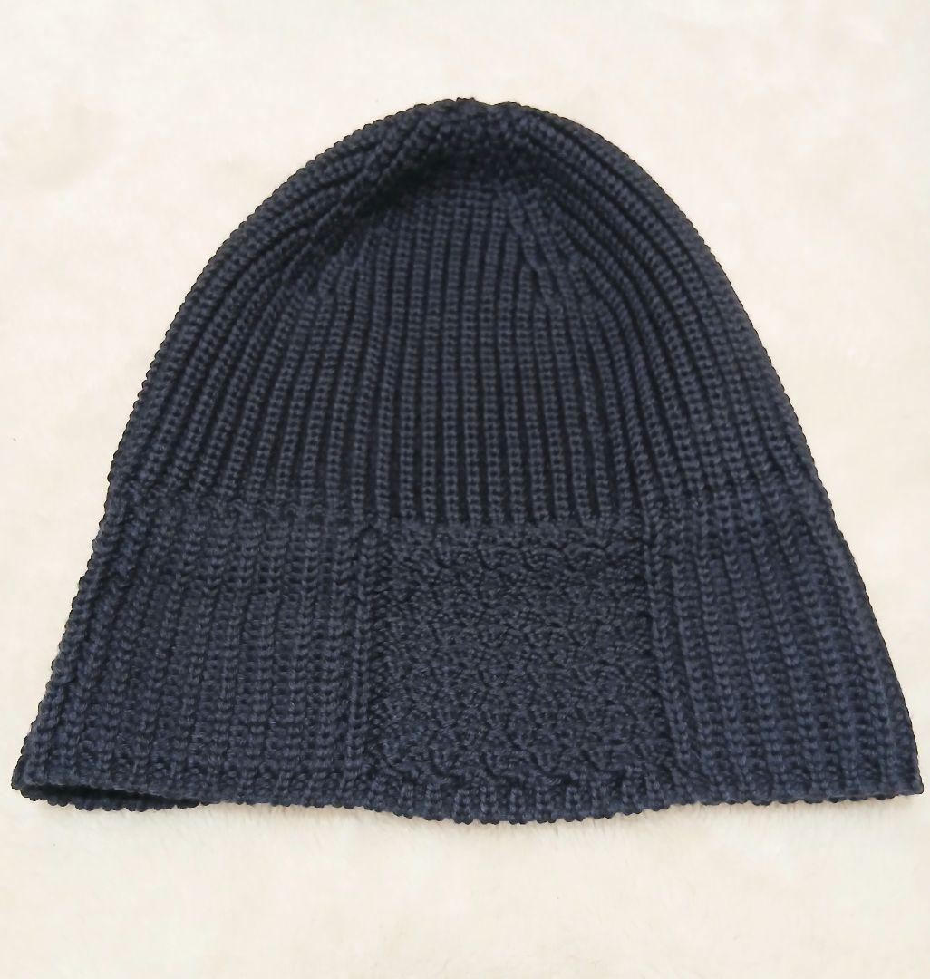 LOUIS VUITTON ルイヴィトン ニット帽 ビーニー ネイビー