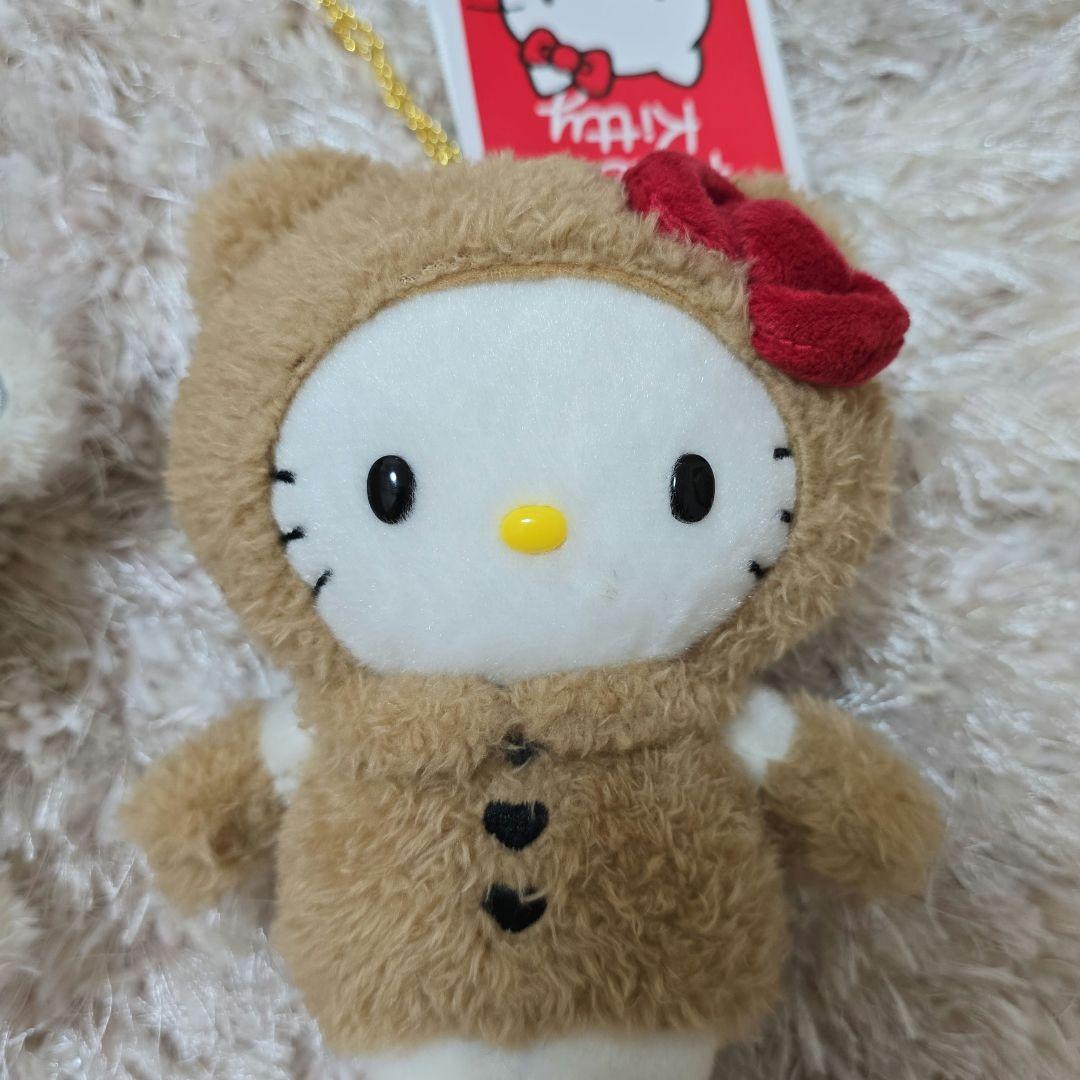 ハローキティ展　マスコットキーホルダー　雪うさぎ　くまスーツ