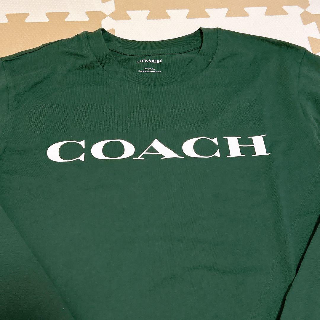 ひ*ん様 【未使用品】ロング Tシャツ 緑　コーチ　COACH 長袖カットソー