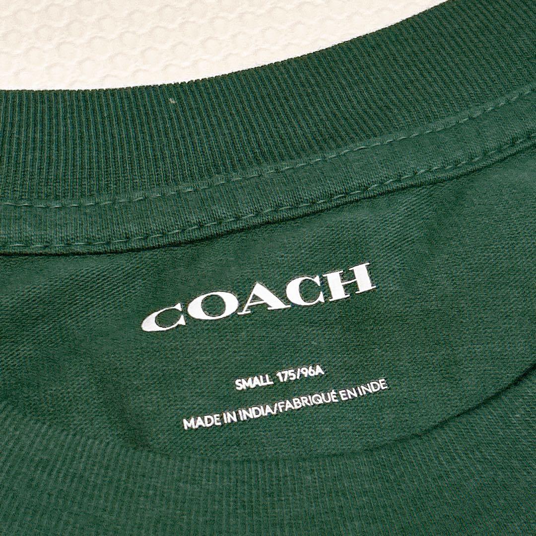 ひ*ん様 【未使用品】ロング Tシャツ 緑　コーチ　COACH 長袖カットソー