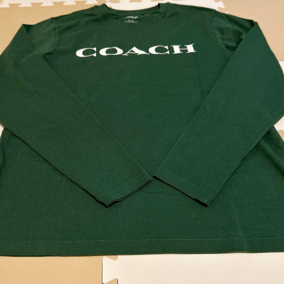 ひ*ん様 【未使用品】ロング Tシャツ 緑　コーチ　COACH 長袖カットソー