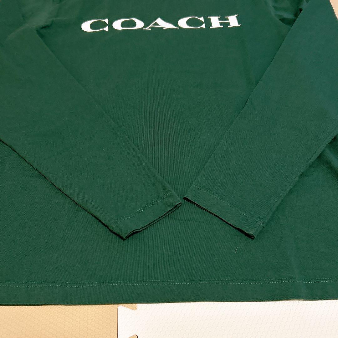 ひ*ん様 【未使用品】ロング Tシャツ 緑　コーチ　COACH 長袖カットソー