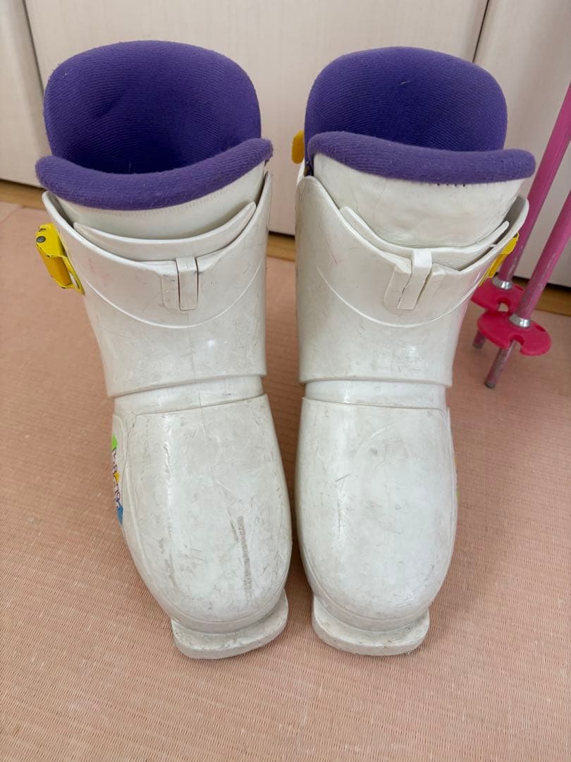 スキー板　ジュニア　100cm ブーツ 19cm ストック ３点セット