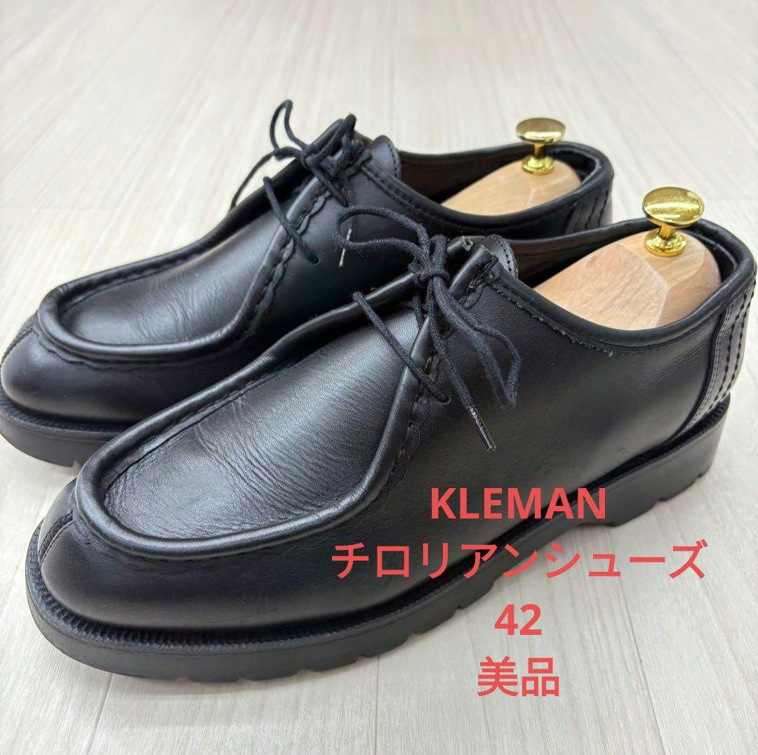 美品 クレマン パドロール パドレ ブラック チロリアンシューズ 27cm